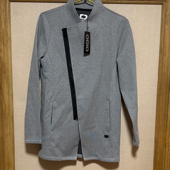 OGIO Transition Jacket Active Heather Grey Women's Medium Pockets Off Side Zip - Picture 2 of 6